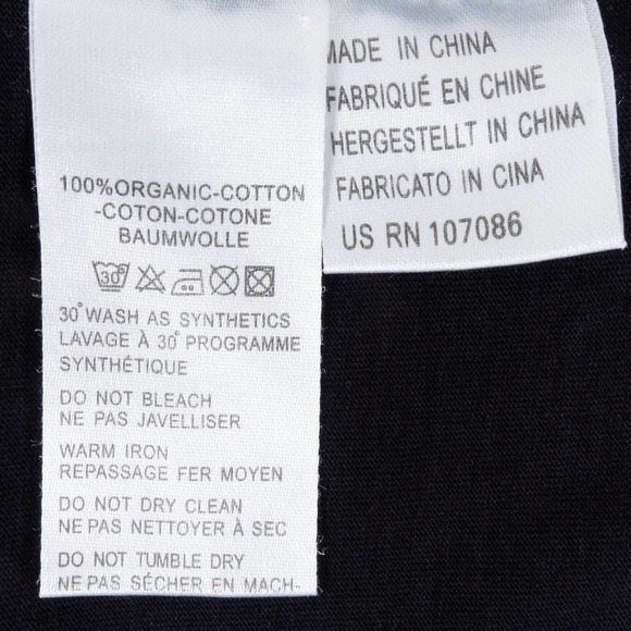 Paul Smith Organic Cotton Zebra Logo T-Shirt Men's Medium Black - Picture 5 of 6